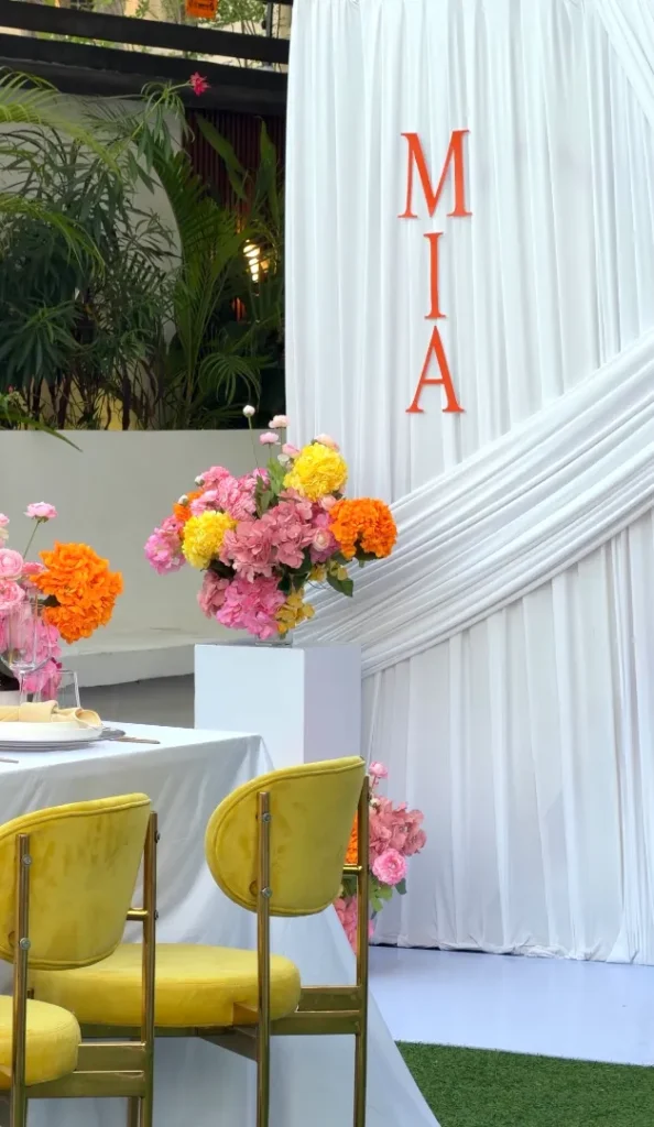 The Celebration Co Brunch backdrop
